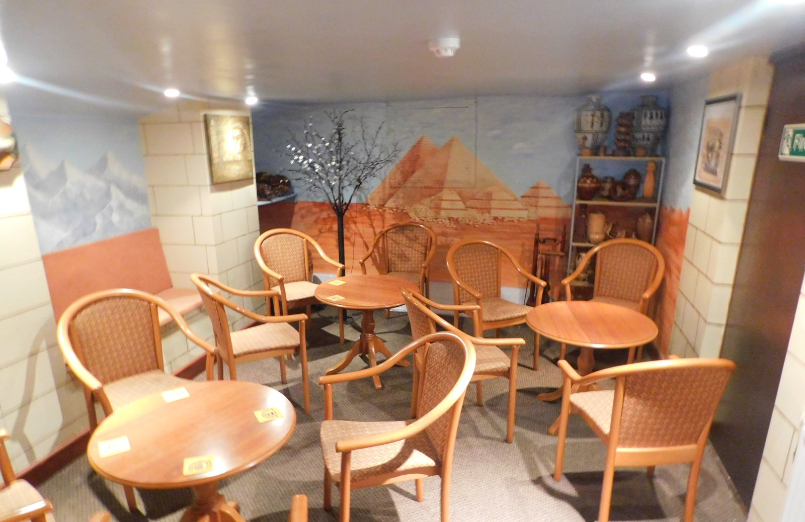 The Egyptian bar at The Gynway